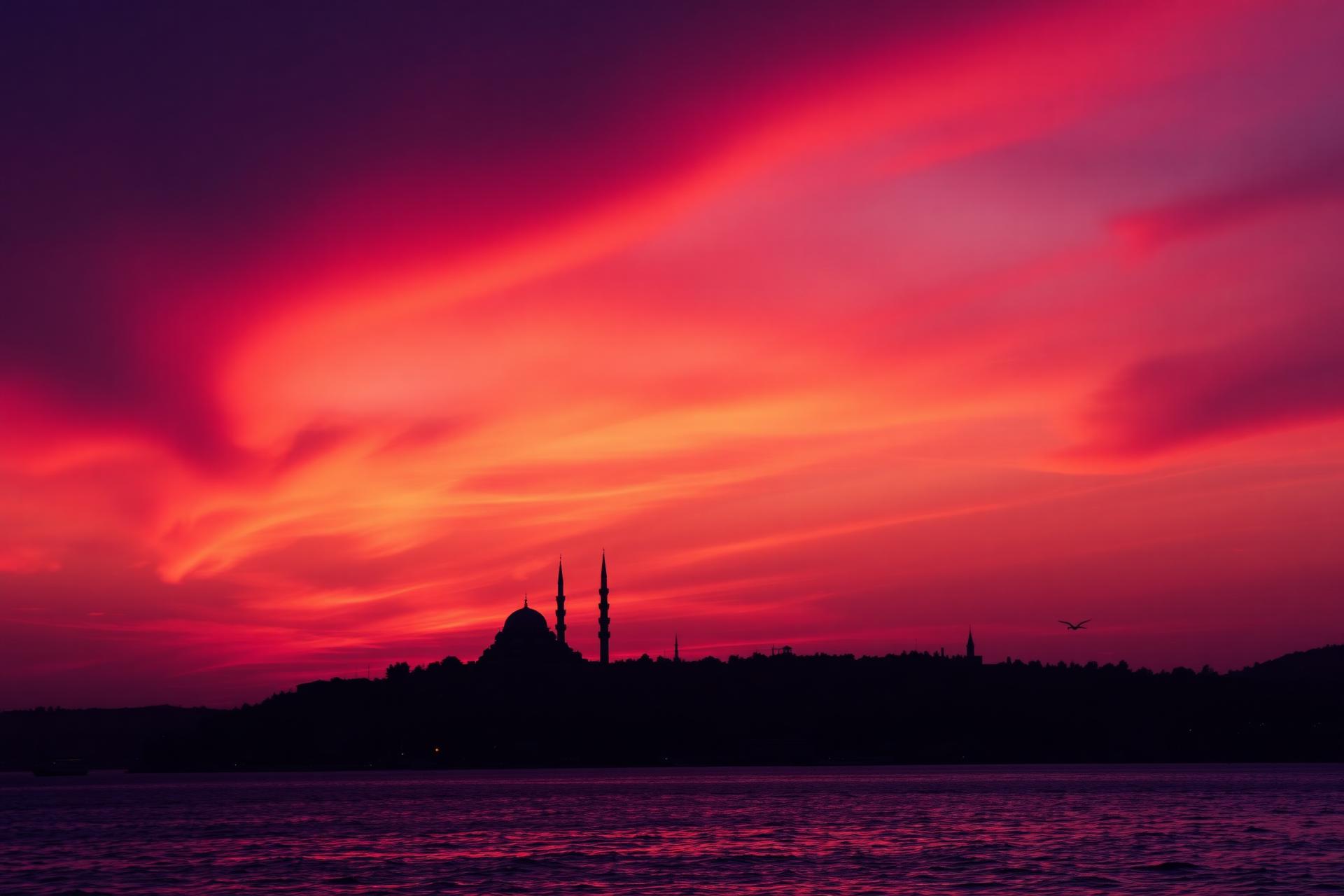 İstanbul'da gün batımı